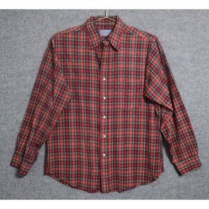 Pendleton‎ Shirt Men Large Red Fireside Vintage 1970 Merino Wool VTG 70s EUC